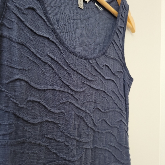 Indigo Blue Organic Cotton Wave Tank Dress Size S,  Toad & Co - Picture 7 of 10